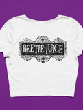 Cropped T-Shirt Beetlejuice Logo Women's Shirt TShirt Logo Tee