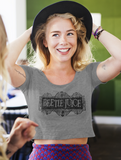 Cropped T-Shirt Beetlejuice Logo Women's Shirt TShirt Logo Tee