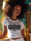 Cropped T-Shirt Beetlejuice Logo Women's Shirt TShirt Logo Tee