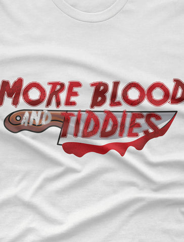 More Blood & Tiddies - The Horror Virgin Unisex Tee